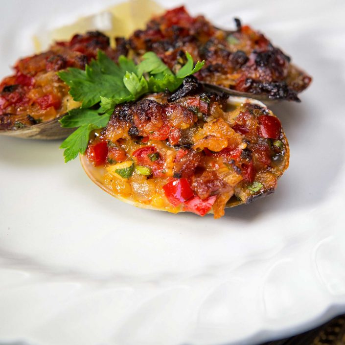 Clams Casino with Pancetta